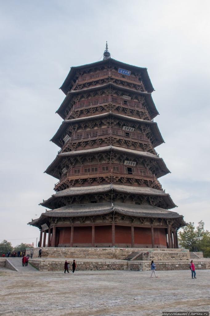 Пагода будды Шакьямуни в монастыре Фогунсы в уезде Инсянь